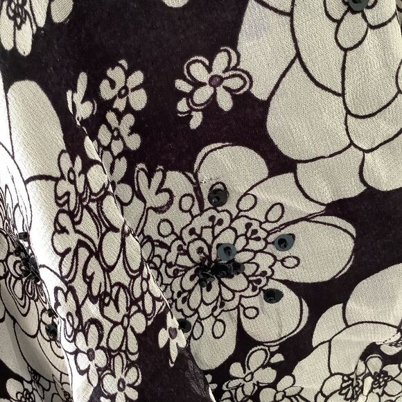 Rogue Romantic Y2K Whimsigoth Witchy Fairy Grunge Floral Ruffle Blouse Medium - Picture 10 of 14